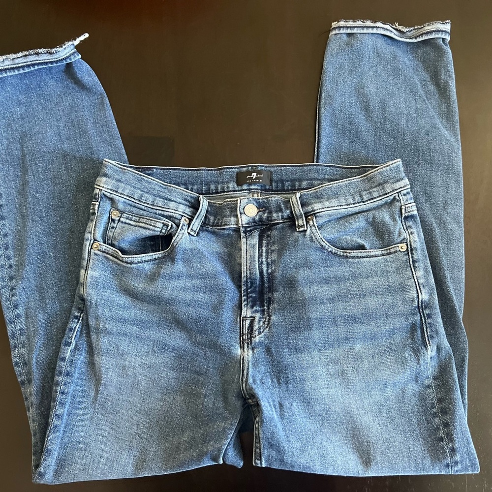 7  for all Mankind Blue Denim Jeans size 32